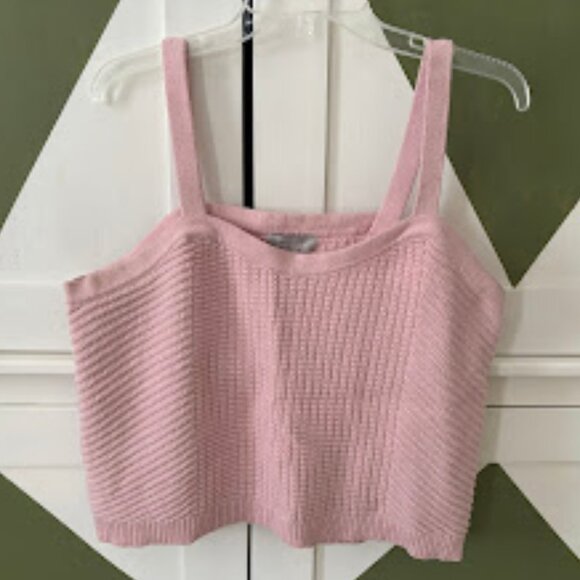 LIKE NEW! Sandy Liang x Target Baby Pink Sweater Tank Top - Picture 3 of 8